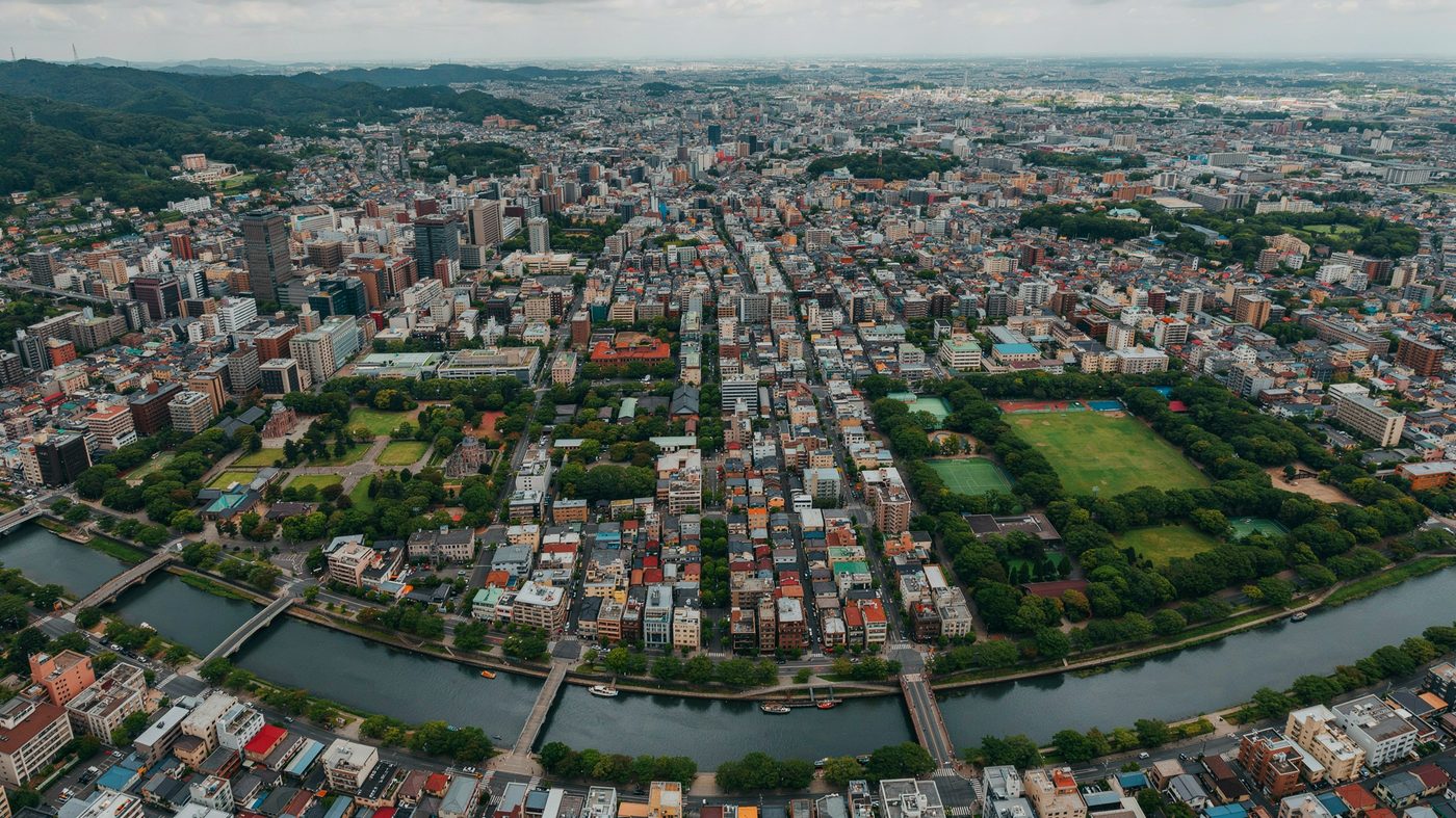 拠点のある広島市の街並み